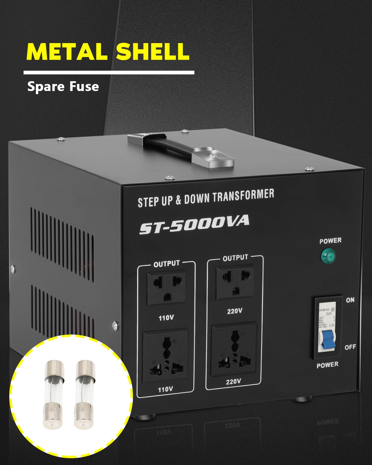 Amazon.co.jp: 電圧変換器 変圧器 5000W 高耐久 ステップアップ/ダウン